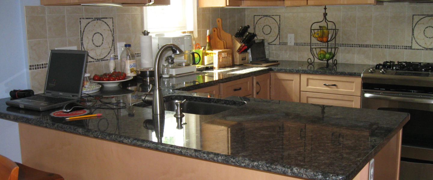 kitchen remodel with black marble countertops bethesda md